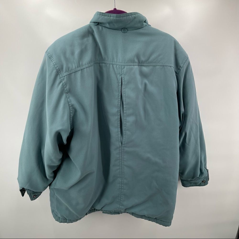 Bromley Sport Thermoloft teal puffer jacket medium petite winter jacket coat M - Picture 13 of 14